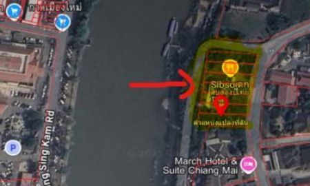 ขายที่ดิน - ที่ดิน 616 ตร.ว. ติดแม่น้ำปิง ย่านวัดเกต เจริญราษฎร์ มีสิ่งปลูกสร้างบนที่ดิน แปลงสุดท้าย ในย่านนี้