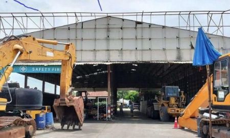 ให้เช่าโรงงาน / โกดัง - ขายให้เช่าที่ดินพร้อมสิ่งปลูกสร้าง ออฟฟิศ บ้านพักคนงาน8ห้องโกดังเปิดโกดังปิด สวนฝรั่ เนื้อที่ 5 ไร่ 2 งาน 4วังน้อย