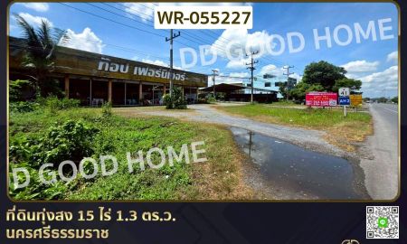 ขายที่ดิน - ที่ดินทุ่งสง 15 ไร่ 1.3 ตร.ว. นครศรีธรรมราช ใกล้ โลตัสทุ่งสง