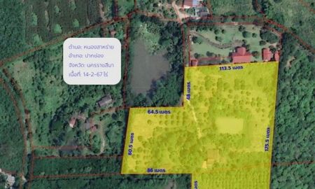 ขายที่ดิน - ขายที่ดินสวยบนเนินเขา ปากช่อง 14-2-67 ไร่ หรือ 5867 ตารางวา แถมบ้าน 3 หลัง วิวสวย อากาศดี น้ำไม่ท่วม ขาย 35 ล้าน