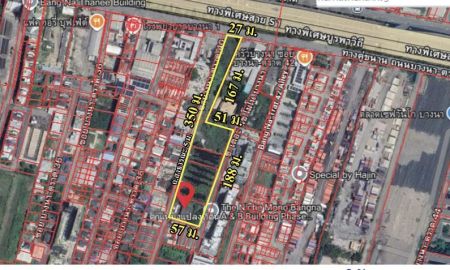 ขายที่ดิน - ขายถูกต่ำกว่าราคาตลาดที่ดินติดทางคู่ขนาน ถ.บางนา-ตราด ซ. บางนา-ตราด 40 แขวงบางนาใต้ เขตบางนา กรุงเทพฯ