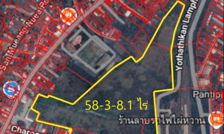 ขายที่ดิน - ขายที่ดินเปล่า 58-3-8.1 ไร่ (ผังเมืองสีส้ม-จัดสรรได้ ต.เหมืองง่า อ.เมืองลำพูน จ.ลำพูน)