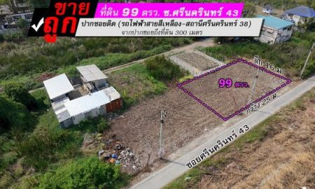 ขายที่ดิน - ขายที่ดินถมแล้ว ศรีนครินทร์43 พื้นที่99ตรว. ขายถูกเพียงวาละ87,000บาท ที่ดินแปลงสวย ปากซอยติดรถไฟฟ้าสายสีเหลือง-สถานีศรีนครินทร์38 เพียง300เมตร