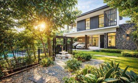 ให้เช่าบ้าน - ใกล้นิคมอัญธานี 1 กม. 4นอน พร้อมเฟอร์ฯครบ 8แอร์ มัณฑนา อ่อนนุช-วงแหวน4 บ้านเดี่ยว 2 ชั้น ดีไซน์ทันสมัย 4 น้ำ