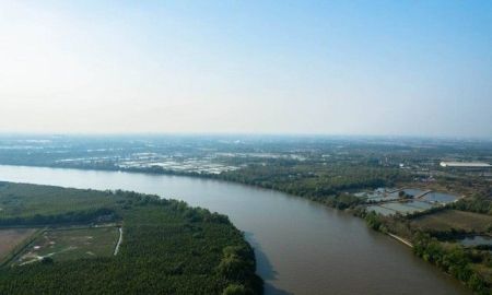 ขายที่ดิน - ขายที่ติดแม่น้ำบางปะกงถมแล้ว 346 ตรว. ต.บ้านโพธิ์ อ.บ้านโพธิ์ จ.ฉะเชิงเทรา