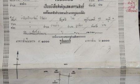 ขายที่ดิน - ขายที่ดิน 102 ตารางวา ตำบลท่าน้าว อำเภอภูเพียง จังหวัดน่าน