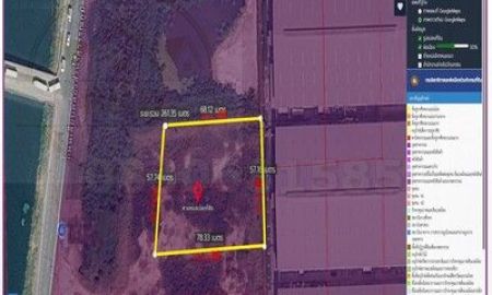 ขายที่ดิน - ที่ดินสีม่วงเข้ม บางนาตราด กม.19 ติดถนนคลองส่งน้ำสุวรรณภูมิ เนื้อที่ 3-1-22 ไร่ ถมแล้ว ขายไร่ละ 18 ล้านบาท บางพลี สมุทรปราการ