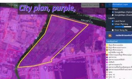 ขายที่ดิน - ที่ดินผังเมืองสีม่วง ถนนบางนาตราด กม.23 ถนนเทพารักษ์ เนื้อที่ 30 ไร่ ใกล้นิคมบางพลี ไร่ละ 9.5 ล้าน คลองส่งน้ำ บางพลี สมุทรปราการ