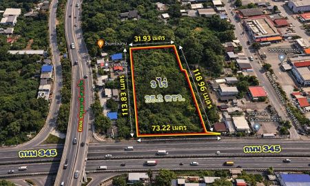 ขายที่ดิน - ขายที่ดินทำเลทอง ติดถนน 345 ปทุมธานี 3 ไร่ 25.2 ตารางวา