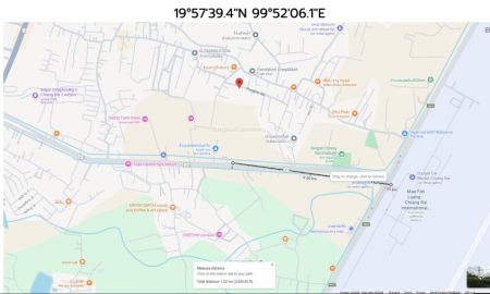 ขายที่ดิน - ใกล้สนามบินตำบลบ้านดู่ อำเภอเมืองเชียงราย จังหวัดเชียงราย