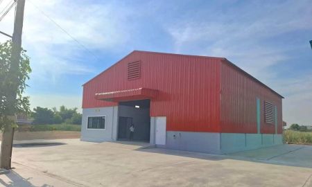 ให้เช่าโรงงาน / โกดัง - โกดังให้เช่า คลังสินค้าให้เช่า พร้อมสำนักงาน ถนน 345 ลำโพ บางบัวทอง นนทบุรี