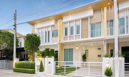 ให้เช่าทาวน์เฮาส์ - 4แอร์ ปิ่นเกล้า-จรัญสนิทวงศ์ ทาวน์โฮม2 ชั้น 3นอน MRT บางบำหรุ ตลาดครอบครัว บางกรวย 300ม. กฟผ. 2.14 กม. สะพานพระราม7 บ้าน