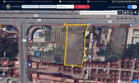 ให้เช่าที่ดิน - ให้เช่าที่ดินเปล่า 6 ไร่เศษ ติดถนน 346 หน้ากว้างติดถนน 70 เมตร ใกล้แยกสันติสุข เมืองปทุมธานี