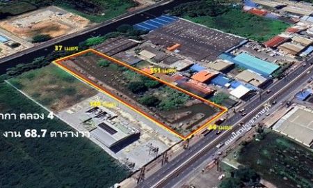 ขายที่ดิน - ขายที่ดินลำลูกกา คลองสี่ เนื้อที่ทั้งหมด 3 ไร่ 3 งาน 68.7 ตารางวา