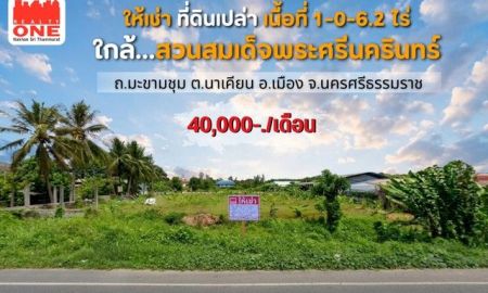 ให้เช่าที่ดิน - ให้เช่าที่ดินเปล่า ทำเลดี ใกล้สวนสมเด็จพระศรีนครินทร์