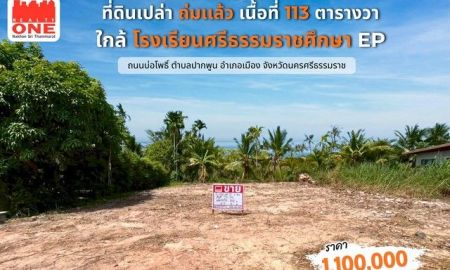 ขายที่ดิน - ที่ดินเปล่า 113 ตร.ว. ใกล้โรงเรียน โรงเรียนศรีธรรมราชศึกษา EP