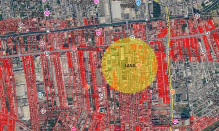 ขายที่ดิน - ขายที่ดินเปล่า ซอย รามคำแหง 46 ใกล้รถไฟฟ้าสายสีเหลือง สถานีลำสาลี