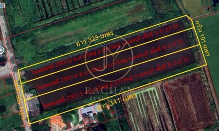 ขายที่ดิน - ขายด่วน ที่ดินเปล่า ผังสีเขียว ราคาต่ำกว่าตลาด เนื้อที่ 21-0-32 ไร่ ขนาดกว้าง 105 เมตร ความลึก 341 เมตร ซ.วัดต้นเชือก-จงถนอม