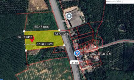 ขายที่ดิน - ขายที่ดินติดถนน 4 เลน เนื้อที่ 8 ไร่ 48 ตรว. ขายยกแปลง 6.3 ล้านบาท ทางไปท่าเรือเฟอร์รี่ หน้ากว้างติดถนน 72 เมตร