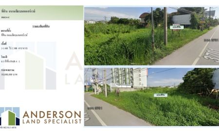 ขายที่ดิน - ประกาศขายที่ดินถนนเลียบมอเตอร์เวย์ ใกล้สนามบิน เดินทางสะดวกทุกเส้นทาง