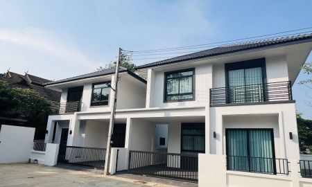 ให้เช่าบ้าน - บ้านแฝดสร้างใหม่ ใกล้กาดฝรั่ง และโรงเรียนนานาชาติ หางดง เชียงใหม่ ดีไซน์ Contemporary Modern สวยทันสมัย พร้อมเข้าอยู่