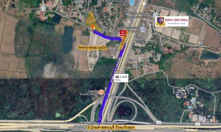 ขายที่ดิน - ขายที่ดิน 8 ไร่ 82 ตร.ว. หนองยาว สระบุรี (แบ่งขายได้) ติดถนน 2 ด้าน ตรงข้ามวัดพระพุทธเนรมิต (สถานปฎิบัติธรรม) เหมาะบ้านพักอาศัยและ Wellness Retreat