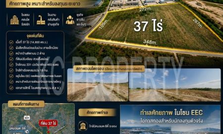 ขายที่ดิน - ที่ดิน EEC 37 ไร่ ติดอมตะซิตี้ บ่อวิน เหมาะโรงแรม คอนโด Warehouse