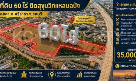 ขายที่ดิน - ที่ดินแปลงสวย 59 ไร่ โซนแหลมฉบัง ตรงข้ามท่าเรือ ศักยภาพเชิงพาณิชย์ระดับพรีเมียม