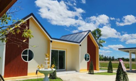 ขายบ้าน - บ้านสวนพร้อมที่ดิน 3 ไร่ สุพรรณบุรี มีสระว่ายน้ำ บ้านริมน้ำ