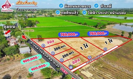 ขายที่ดิน - เริ่มต้น 200 ตรว. 350,000.- เหมาะซื้อเก็บ ซื้อไว้เก็งกำไร หรือซื้อเก็บไว้เป็นมรดก ต.บ้านสระ อ.สามชุก จ.สุพรรณบุรี สถานที่ใกล้เคียง วัดหนองหิน 1 กม.