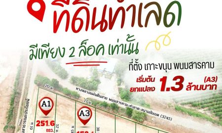 ขายที่ดิน - ขายที่ดินเกาะขนุนถมแล้วเริ่มต้น 152 ตรว.ทำเลดีติดถนนพนม-ท่าลาด-สนามชัยเขต2ด้าน พนมสารคาม ฉะเชิงเทรา