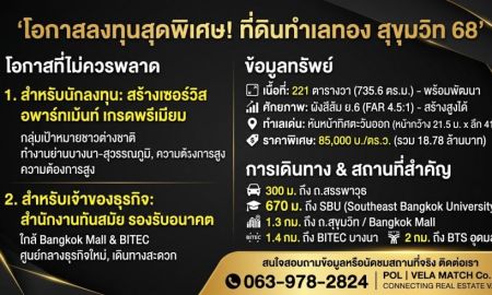ขายที่ดิน - ขายที่ดินซอยนางลิ้นจี่ ทำเล CBD พระราม 3 ใกล้สาทร เหมาะลงทุนสร้าง Residence หรือ Home Office เนื้อที่ประมาณ 270 ตารางวา