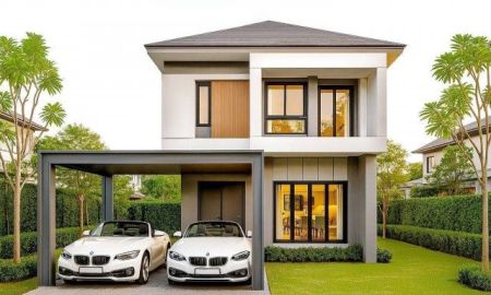 ขายบ้าน - บ้านเดี่ยวบ้านสวย บรรยากาศน่าอยู่ เนื้อที่ 50 ตรว. พื้นที่ใช้สอย 152.15 ตรม. 3 ห้องนอน 1 ห้องอเนกประสงค์ 2 ห้องน้ำ ที่จอดรถ 2 คัน