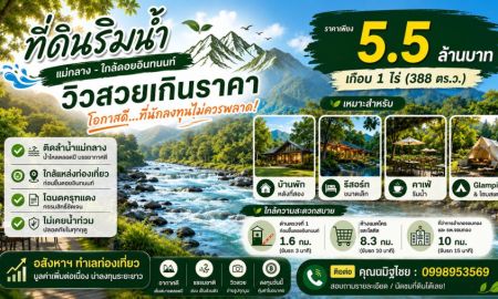 ขายที่ดิน - โอกาสที่หาได้ยาก ในจุดหมายปลายทางยอดนิยมที่สุดของเชียงใหม่