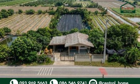 ขายที่ดิน - ที่ดินพร้อมสิ่งปลูกสร้าง 4 ไร่ 83 ตร.วา ติดถนน สามพราน นครปฐม