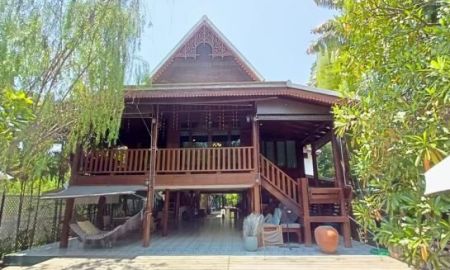 ขายบ้าน - บ้านไม้สักทรงไทยโบราณริมแม่น้ำน้อย อ.บางไทร จ.พระนครศรีอยุธยา สัมผัสความสงบและสุนทรียภาพแห่งการใช้ชีวิตริมสายน้ำ