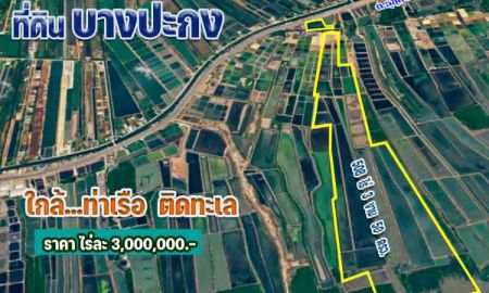 ขายที่ดิน - ขายที่ดินบางปะกง 508 ไร่ (ติดทะเล.ติดถ.สุขุมวิท)