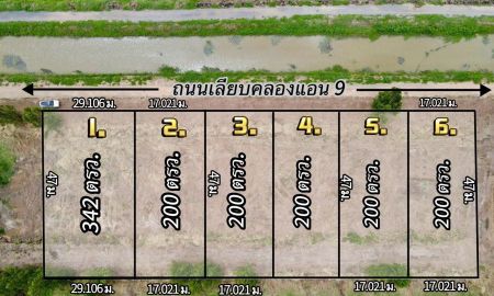 ขายที่ดิน - ที่ดินทำเลดี ราคาเข้าถึงง่าย ติดถนนเลียบคลอง 9 ตำบลบึงชำอ้อ อำเภอหนองเสือ จังหวัดปทุมธานี