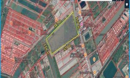 ขายที่ดิน - ขายที่ดินติดถนนวัดศรีวารีน้อย ผังสีเหลือง เนื้อที่ 29-2-86.4 ไร่ ขายไร่ละ 13 ล้าน บางเสาธง สมุทรปราการ