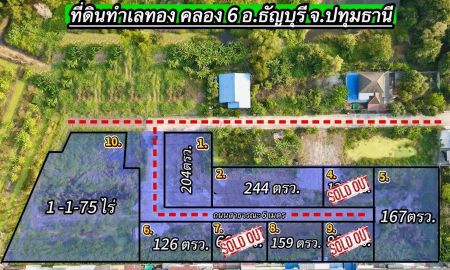 ขายที่ดิน - ขายที่ดินคลอง 6 ธัญบุรี ทำเลศักยภาพ ใกล้มหาวิทยาลัย