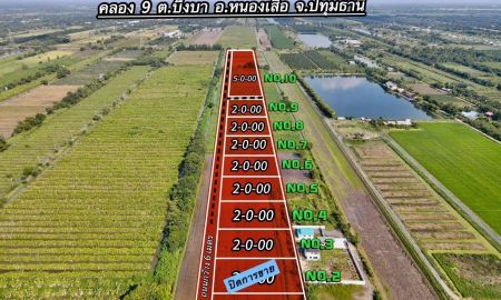 ขายที่ดิน - เปิดขายที่ดินคลอง 9 หนองเสือ ปทุมธานี ราคาเริ่มต้นไม่ถึงล้านต่อไร่