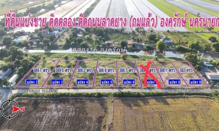ขายที่ดิน - ที่ดินแปลงใหญ่ใกล้ มศว องครักษ์ เลือกได้ทั้งซื้อสดและผ่อนนาน 5 ปี