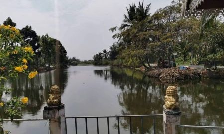 ขายที่ดิน - ที่ดิน ริมน้ำ คลองบางช้าง พร้อมสิ่งปลูกสร้าง 7ไร่+ สามพราน นครปฐม