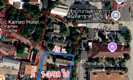 ขายที่ดิน - ขายที่ดินแปลงหายาก ใจกลางศรีราชา พร้อมคฤหาสถ์ 1-3-98 ไร่ ราคา 300 ล้านบาท