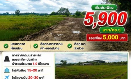 ขายที่ดิน - ขายที่ดิน ราคา5,900บาท/ตร.ว. ต.สง่าบ้าน ดอยสะเก็ด เชียงใหม่