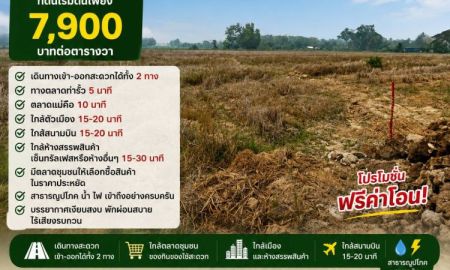 ขายที่ดิน - ขายที่ดิน 7,900บาท/ตร.ว. ต.สันปูเลย อ.ดอยสะเก็ด จ.เชียงใหม่