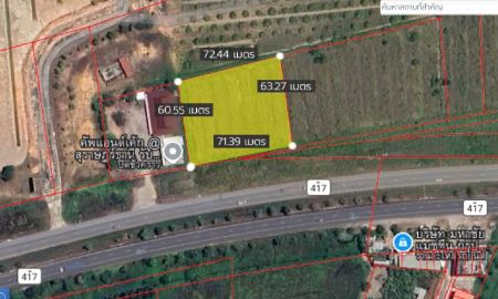 ขายที่ดิน - ขายที่ดินติดถนน 4 เลน เส้นสนามบิน เนื้อที่ 2 ไร่ 307 ตรว. ขายไร่ละ 4.5 ล้านบาท ต่อรองได้ หน้ากว้าง 71 เมตร