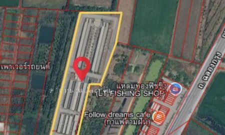 ขายที่ดิน - ขายที่ดินพร้อมสร้าง เนื้อที่รวม 17-3-76 ไร่ ใกล้แยกลำผักชี ติดถนนสุวินทวง์