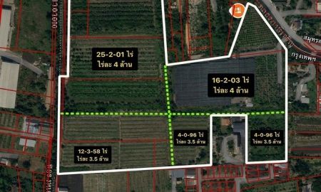 ขายที่ดิน - ขายที่ดินเปล่า64-1-49.3ไร่ หน้าวัดศรีนวล ซ.เพชรเกษม81 ผังสีเขียว