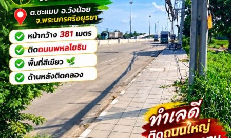 ขายที่ดิน - ขายที่ดินแปลงใหญ่ 215 ไร่ ติดถนนพหลโยธิน อำเภอวังน้อย จังหวัดพระนครศรีอยุธยา